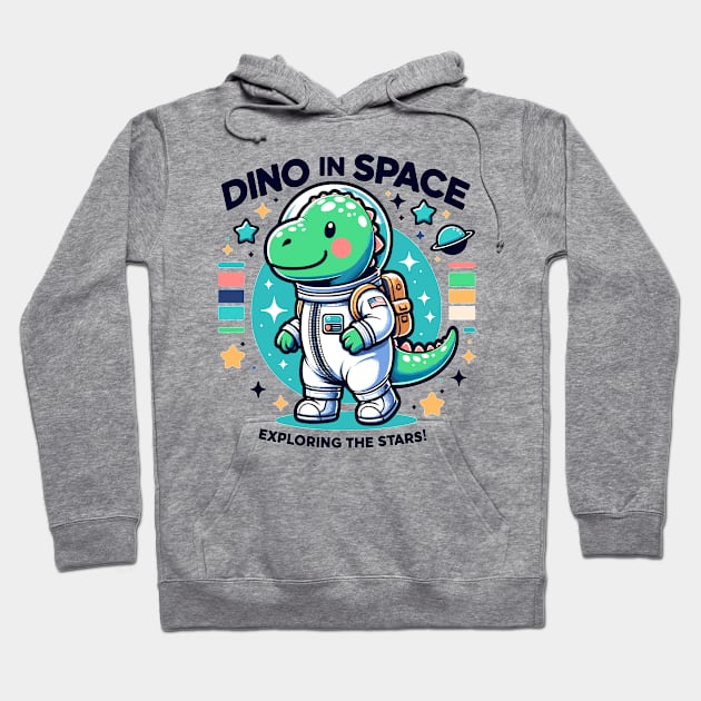 Astro Dino Adventurer: Space Explorer Hoodie by WEARWORLD